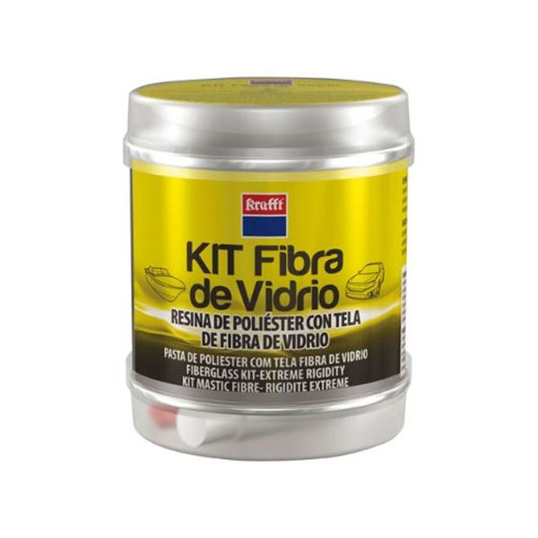Massa de enchimento de fibra de vidro Krafft 250gr