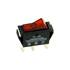 Interruptor luminoso retangular 12 v 16 a