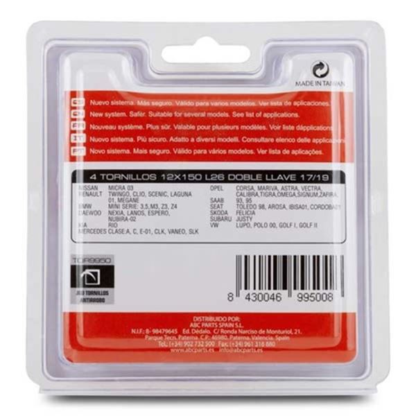 Abc Locks tor9950 parafusos antirroubo