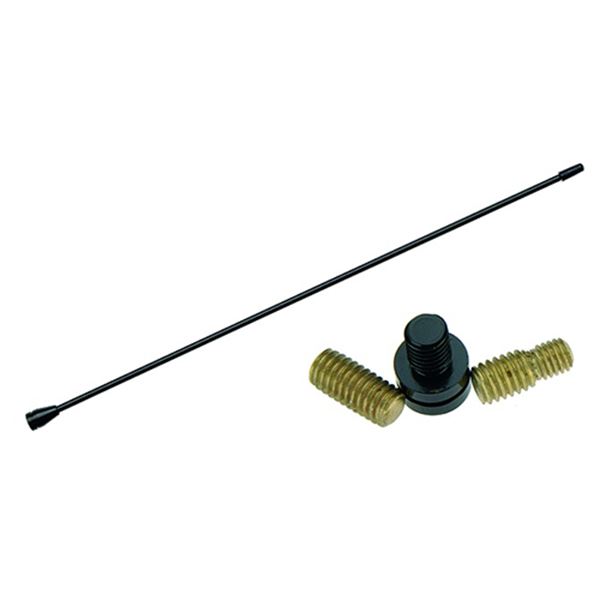 Varão para automóvel preto com rosca 5 e 6 mm macho+fêmea