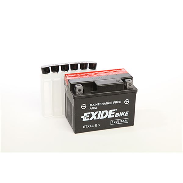 Bateria para motociclos Exide ytx4l-bs 3ah 50a 12v