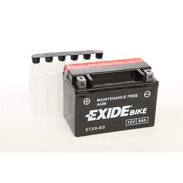 Bateria para motociclos Exide etx9-bs 8ah 120a 12v