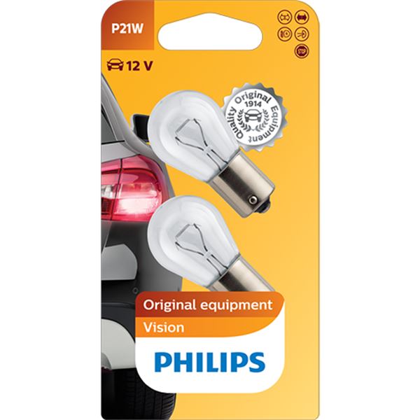 Lâmpada p21w Philips premium 12v 2 peças