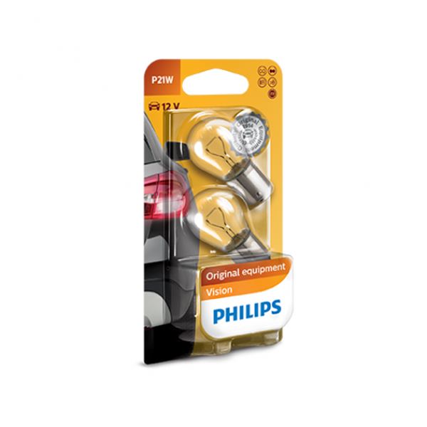 Lâmpada p21w Philips premium 12v 2 peças