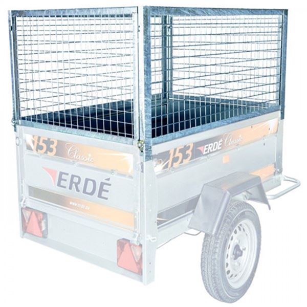 Gôndola de grelha dupla Erdé 163 750kg com grelha