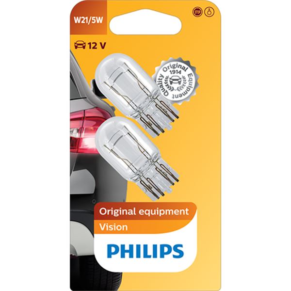 Lâmpada w21/5w Philips premium 12v 2 peças