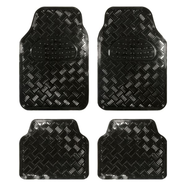 Conjunto de tapetes de carro preto carbono tunning preto carbono simile