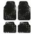 Conjunto de tapetes de carro preto carbono tunning preto carbono simile