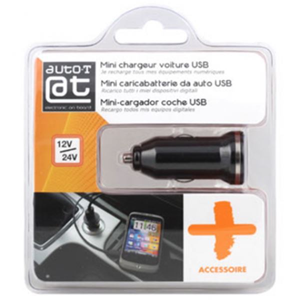Auto-T mini usb 12/24v carregador de isqueiro de automóvel Auto-T