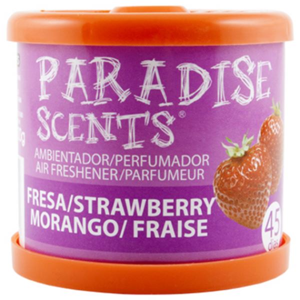 Lata de ambientador para automóvel Paradise Scents strawberry 100 gr
