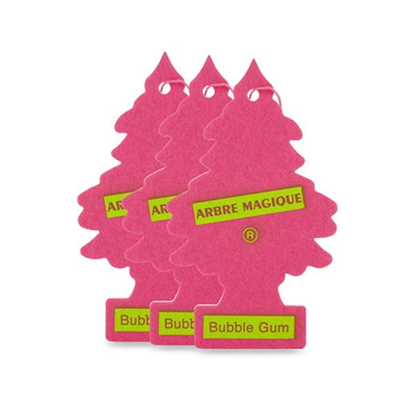 Placa ambientadora para automóvel Goma de mascar Magic Tree 3 unidades