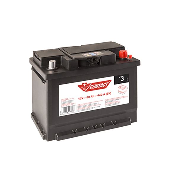 Contacto 3 50ah 440a Bateria de automóvel