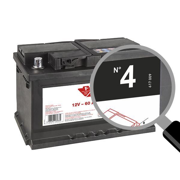 Contacto 4 60ah 560a bateria de automóvel