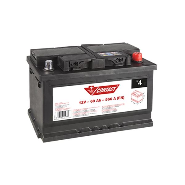 Contacto 4 60ah 560a bateria de automóvel