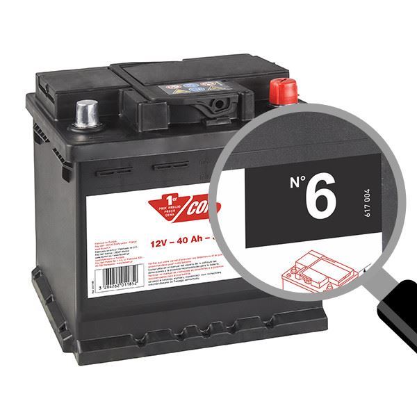 Contacto 6 Bateria para automóvel 40ah 340a