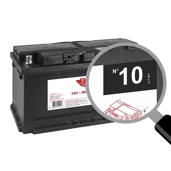 Contacto 10 Bateria para automóvel 80ah 700a