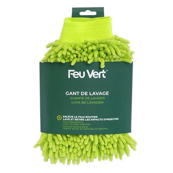 Luva de lavagem em microfibra Feu Vert