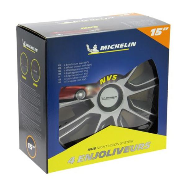 Tampão de rodas Michelin bicolor de 15 polegadas (4pcs)