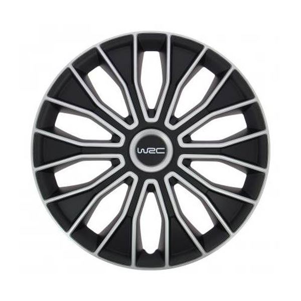Conjunto de tampas de cubos de 14" bicolores WRC mod 5