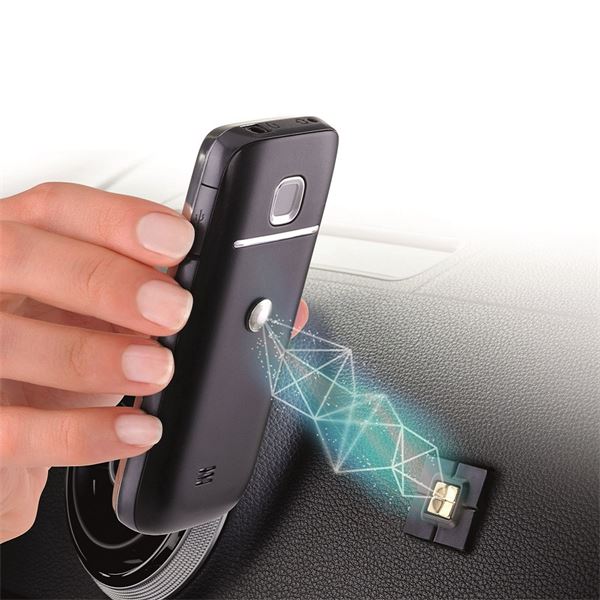 Suporte para telemóvel de automóvel fixo preto tetrax