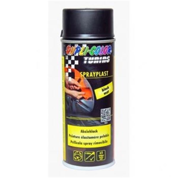 Spray de plástico preto mate 400 ml