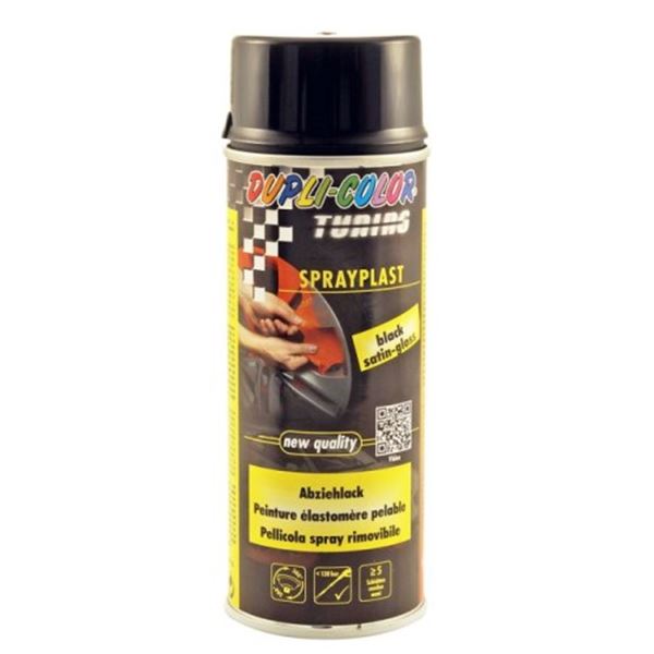 Spray de plástico preto brilhante 400 ml