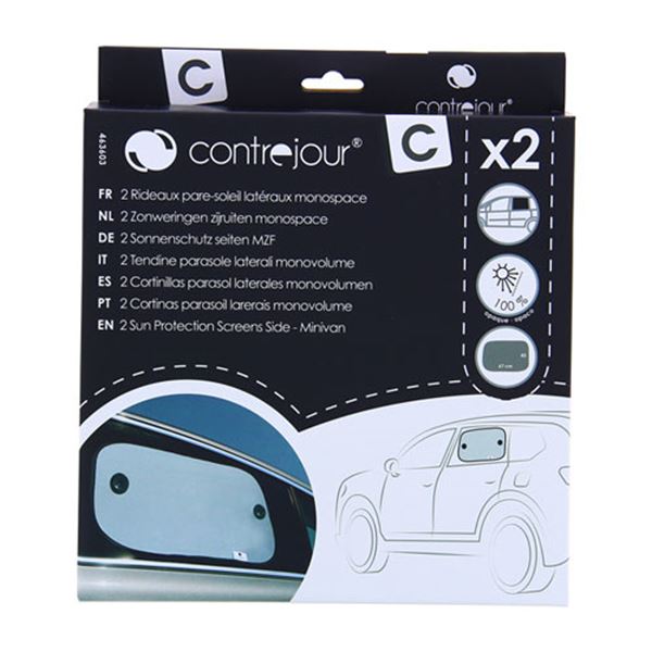 Contrejour 2 pcs. cortinas para carro minivan