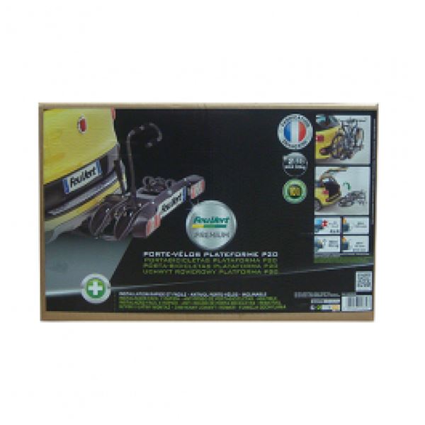 Suporte para bicicletas Feu Vert p20 com bola na plataforma 2 bicicletas