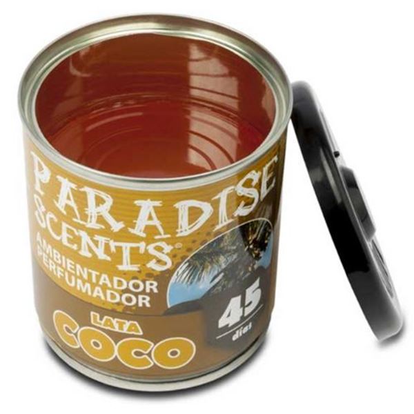 Ambientador para automóvel Paradise Scents lata de coco 100gr