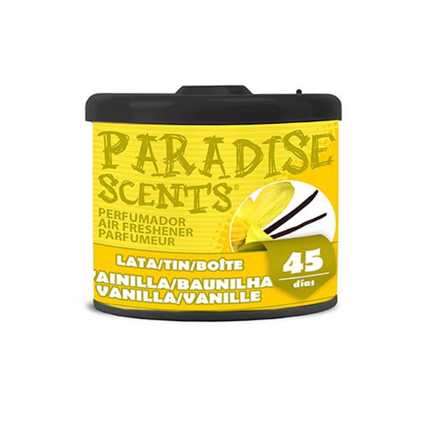 Lata de ambientador Paradise Scents baunilha 100gr