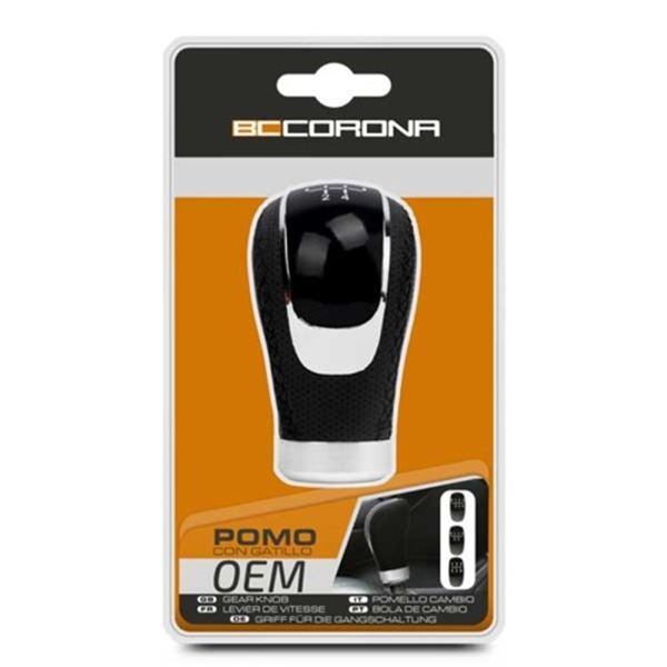 Botão da caixa de velocidades longo em pele OEM