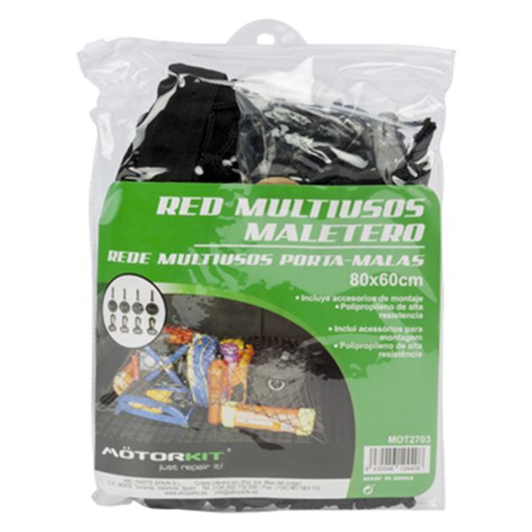 Rede multiusos para bagagens 80x60