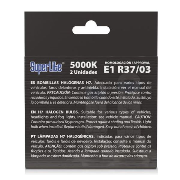 Caixa da lâmpada H7 Hid Plus 150% E-Mark H7 Hid Plus 150% , E-Mark