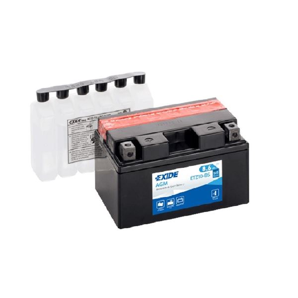 Bateria para motas Exide etz10-bs 8,6ah 145a 12v