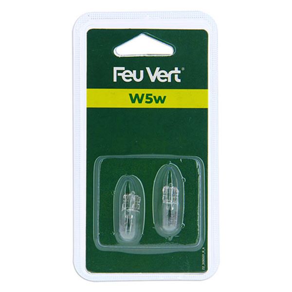 Lâmpada Feu Vert w5w 12v 2 peças