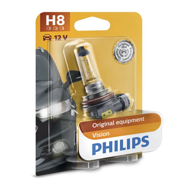 Lâmpada h8 Philips vision 35w 12v 1 unidade
