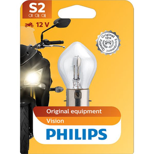 Lâmpada s2 Philips vision 35w 12v 1 unidade moto