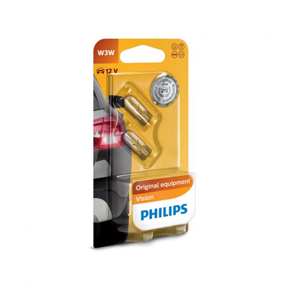 Lâmpada w3w Philips vision 12v 2 peças