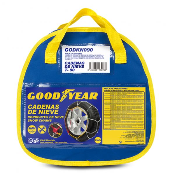 Correntes de neve em aço Goodyear 9mm t.90
