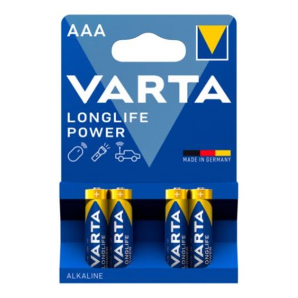 Pilha alcalina Varta aaa de alta energia (4pcs)