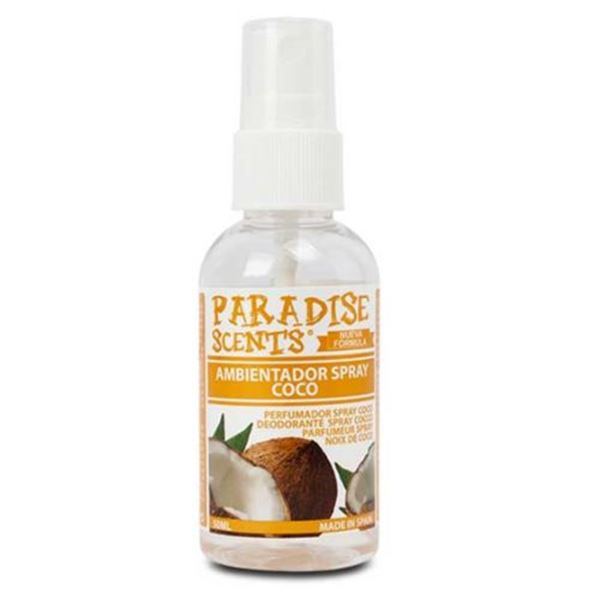 Spray ambientador para automóvel com coco Paradise 50 ml