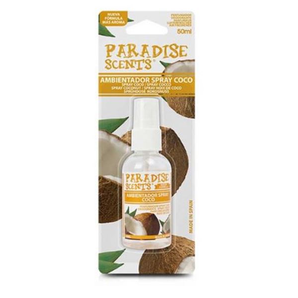Spray ambientador para automóvel com coco Paradise 50 ml