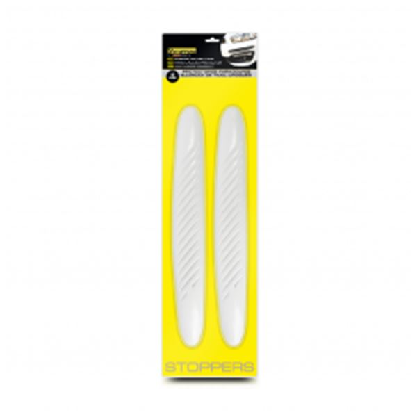 2 protecções de para-choques universais de cor branca