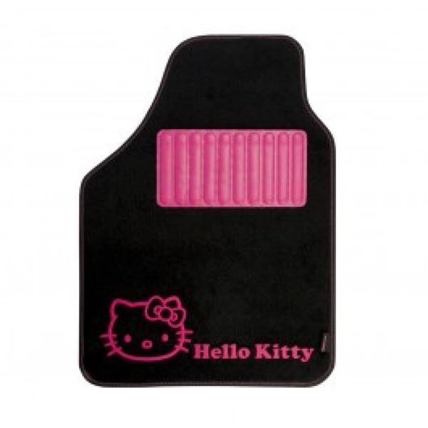 Conjunto de tapetes de carpete Hello Kitty Preto