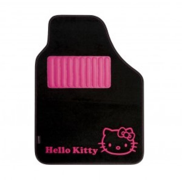 Conjunto de tapetes de carpete Hello Kitty Preto