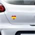 Autocolante bandeira de Espanha corações
