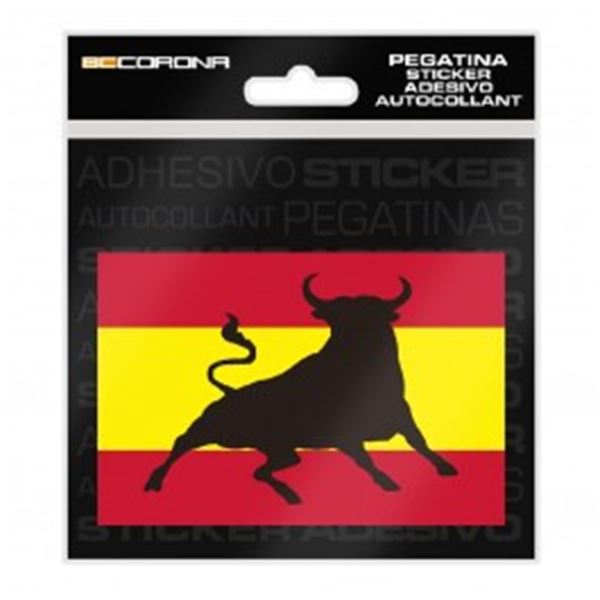 Bandeira de Espanha autocolante touro