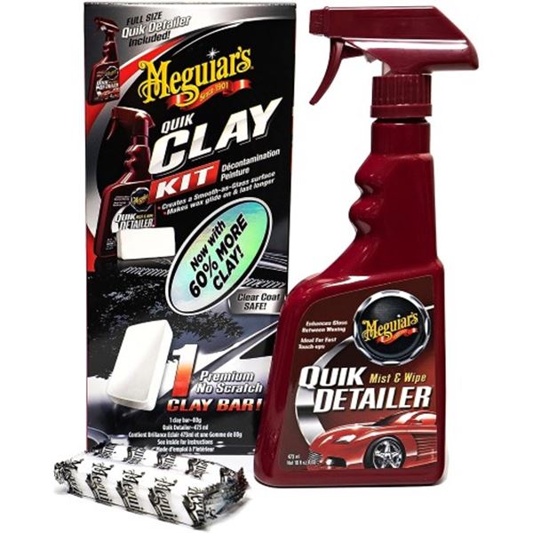 Kit Claybar + Lubrificante Meguiars