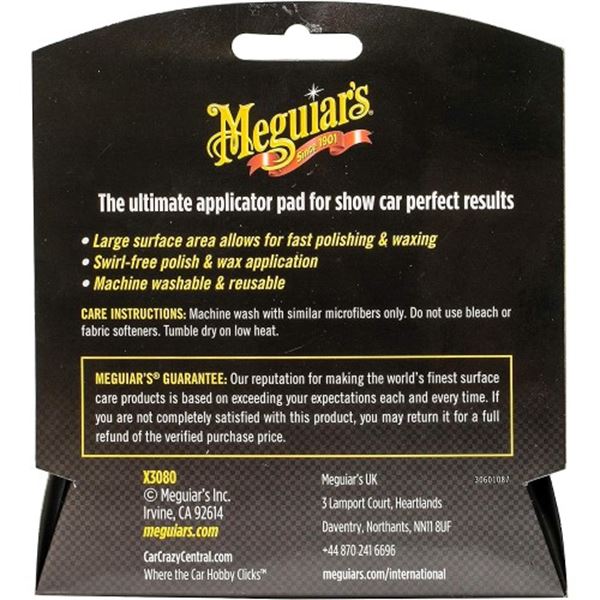 Embalagem 2 aplicadores Meguiars