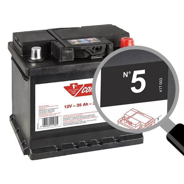Contacto 5 35ah 330a Bateria para automóvel